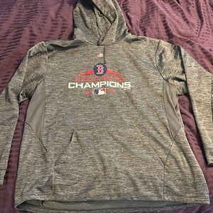 Men’s 2XL hooded sweatshirt. Boston Red Sox World Series champions